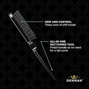 Denman D912 Backcomber Brush Black