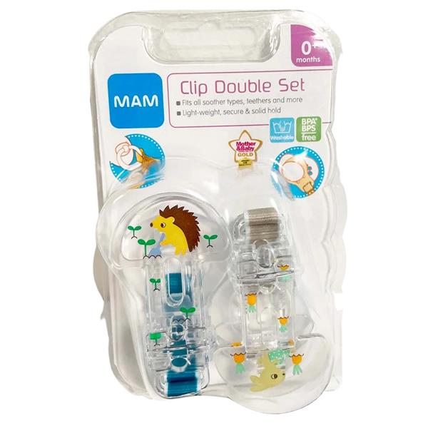 MAM 2 Clips Double Soother Set