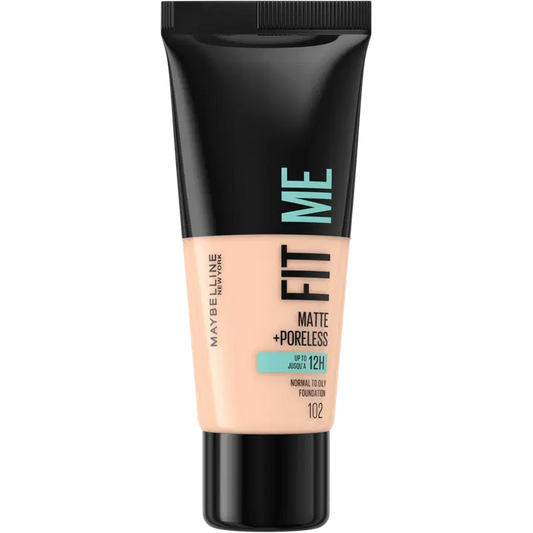 Maybelline Fit Me Matte & Poreless Foundation 102 Fair Ivory