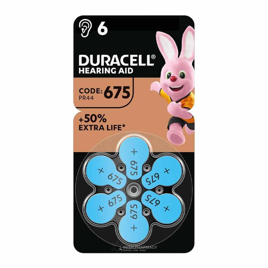 Duracell Hearing Aid Batteries 675 6pk