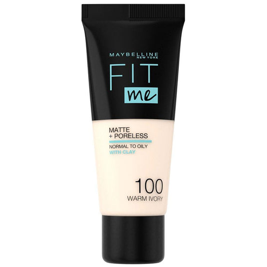Maybelline Fit Me Matte & Poreless Foundation 100 Warm Ivory