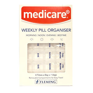 Medicare Weekly Pill Organiser 4 Times a Day x 7 Days