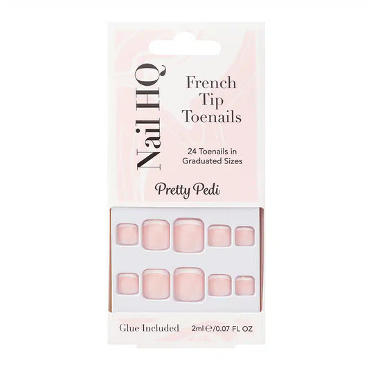 Nail HQ French Tip Toenails 24pcs