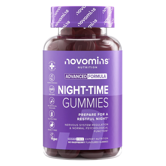 Novomins Advanced Formula Night Time Gummies 60pk Raspberry