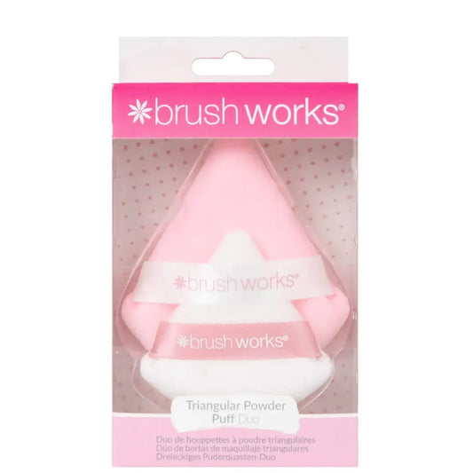 Brush Works Triangular Powder Puff Duo
