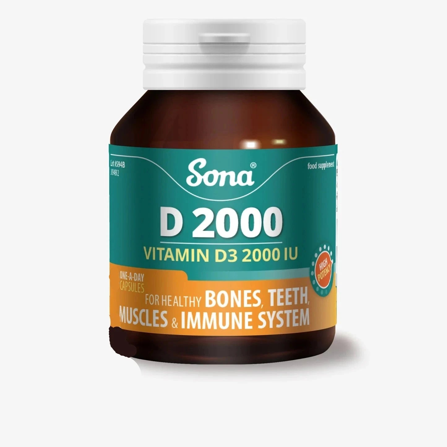 Sona Vitamin D Capsules 2000IU 120pk