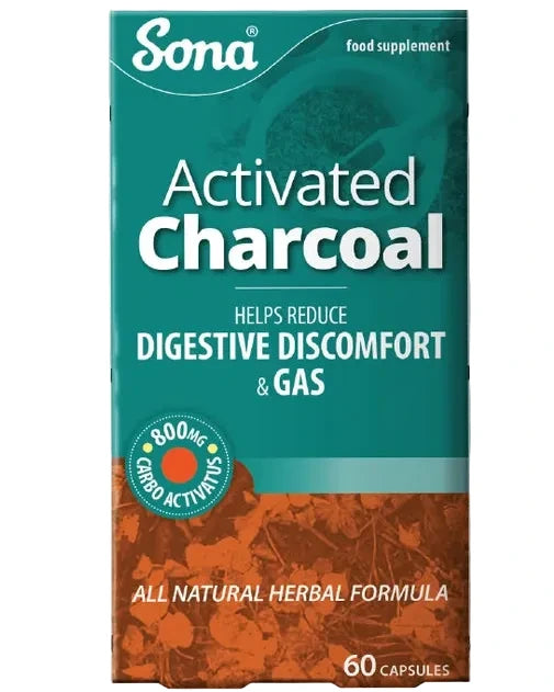Sona Activated Charcoal 260mg Capsules 60pk