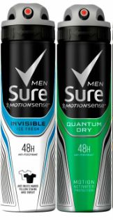 Sure for Men Anti-Perspirant Duo Ice Fresh and Quantum Dry