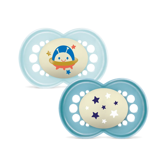 MAM Original Night Soother 16+ Months 2pk Blue