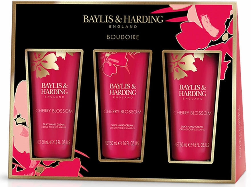 Baylis and Harding Hand Cream 3pc Set Cherry Blossom