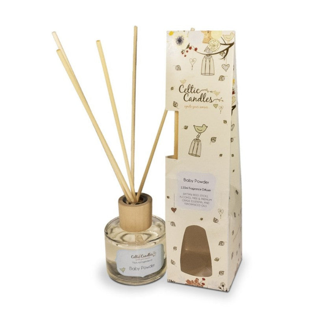 Celtic Candles Organic Fragrance Diffuser Baby Powder