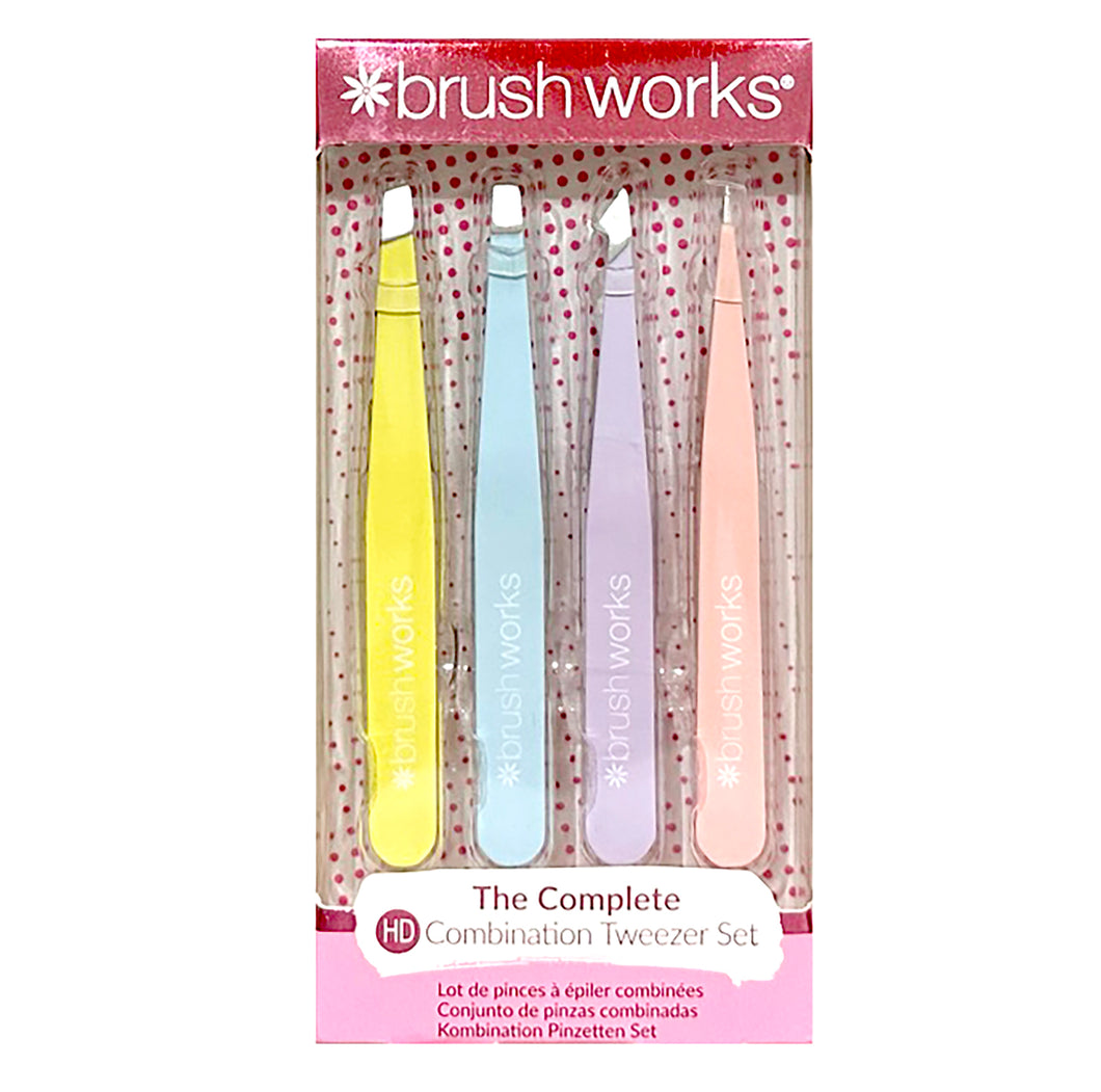 Brushworks The Complete HD Combination Tweezer Set