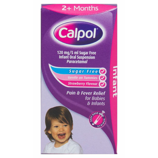 Calpol Infant 2m+ Suspension 60ml Sugar Free
