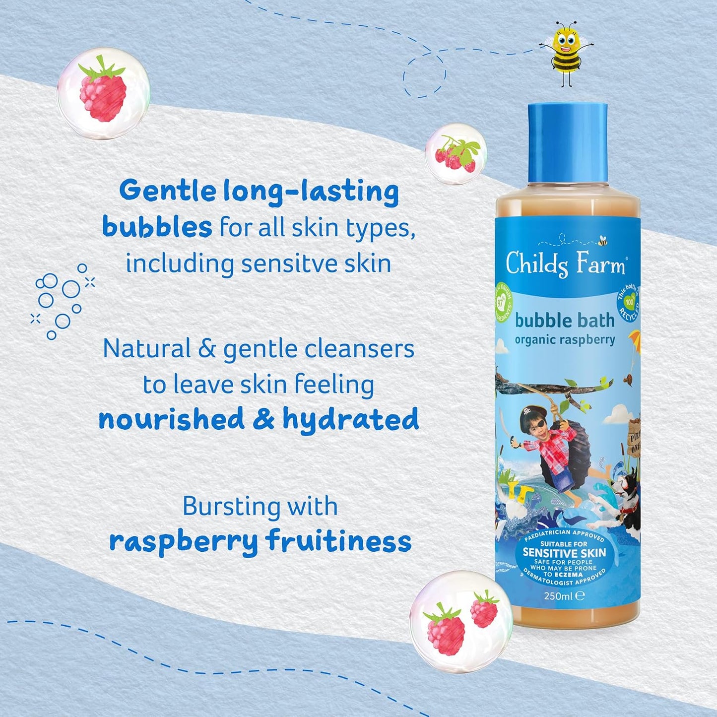 Childs Farm Bubble Bath Raspberry 250ml