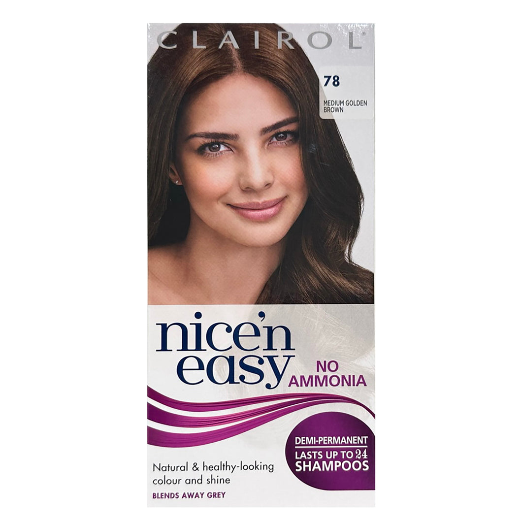 Clairol Nice'N Easy No Ammonia 78 Medium Golden Brown