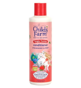 Childs Farm Tangle-Taming Conditioner 250ml Strawberry and Mint Kids Tear Free Formula