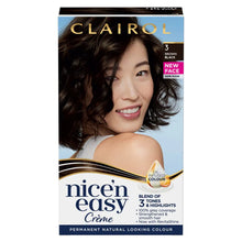 Load image into Gallery viewer, Clairol Nice &amp; Easy Hair Dye Brown Black 3
