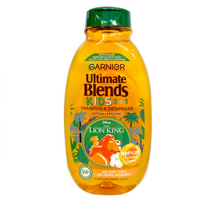 Garnier Ultimate Blends Kids 2in1 Shampoo and Detangler Lion King