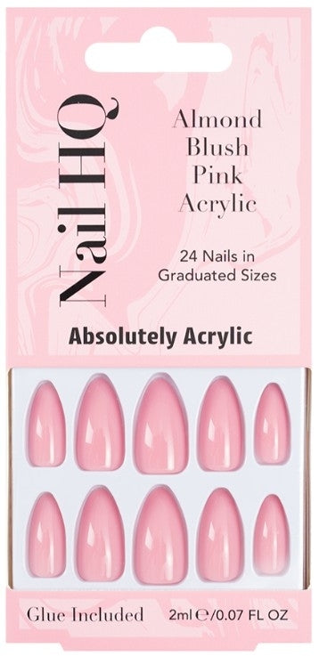 Nail HQ Almond Blush Pink Acrylic Nails