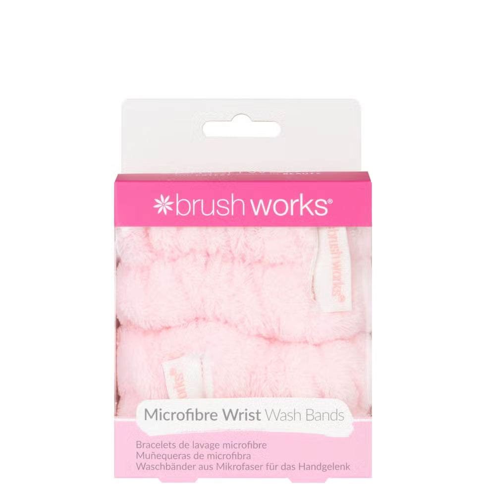 Brushworks Microfibre Wrist Wash Bands 2 Pack