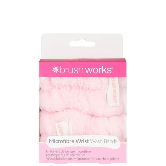 Brushworks Microfibre Wrist Wash Bands 2 Pack
