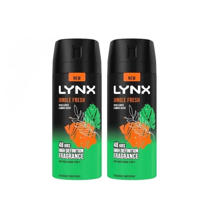 Lynx Body Spray Jungle Fresh 2x150ml
