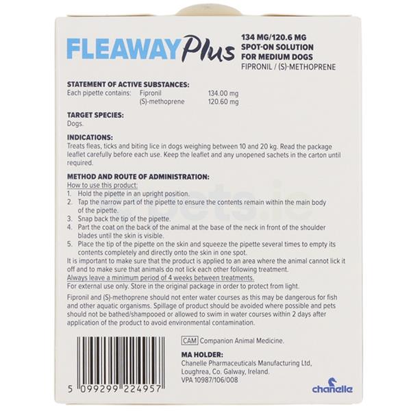 FleawayPlus Spot-on Solution Medium Dog