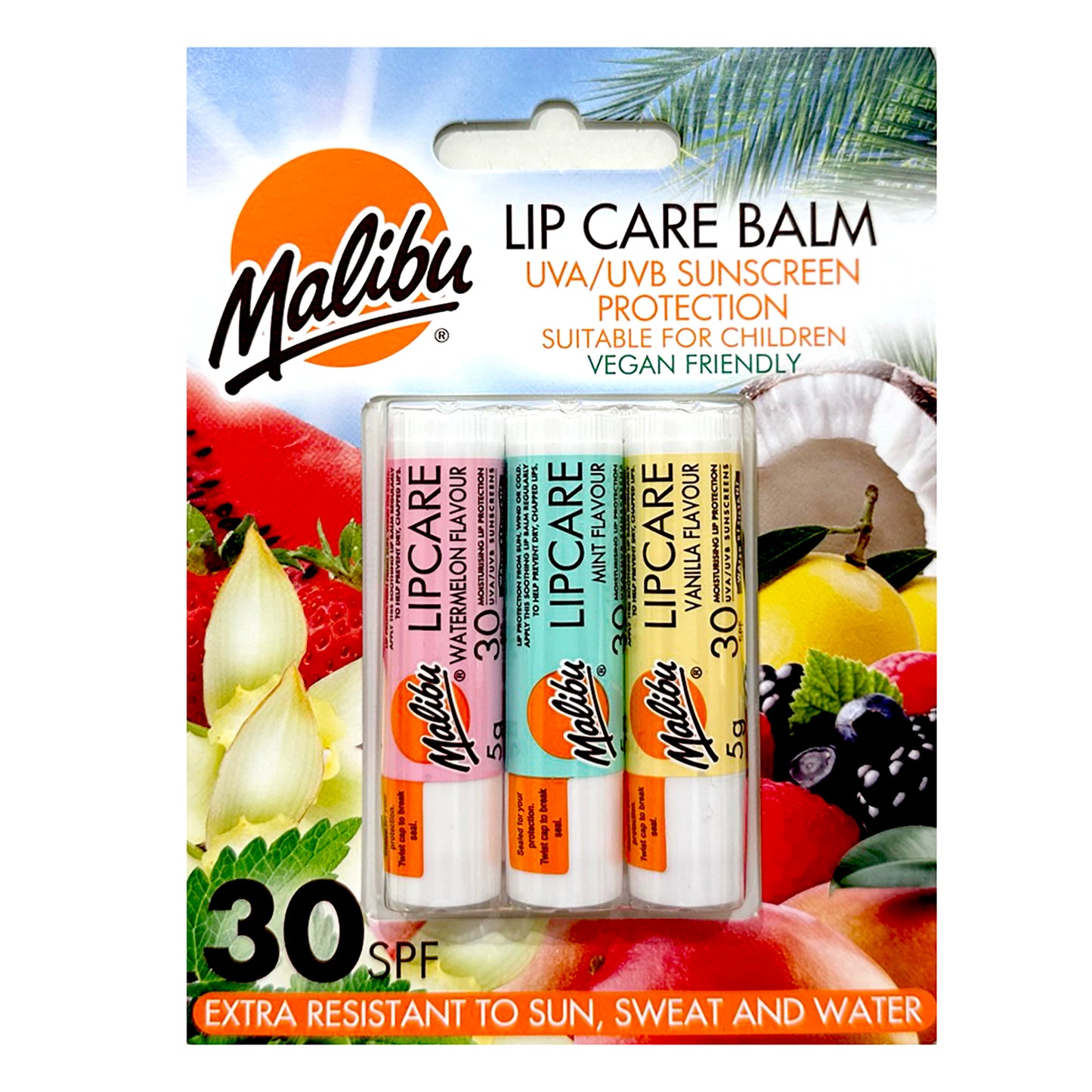 Malibu Lip Care Balm 3 Pack