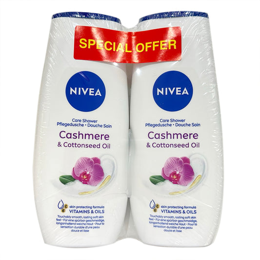Nivea Duo Shower Cream Cashmere and Cottonseed Oil 250 ml