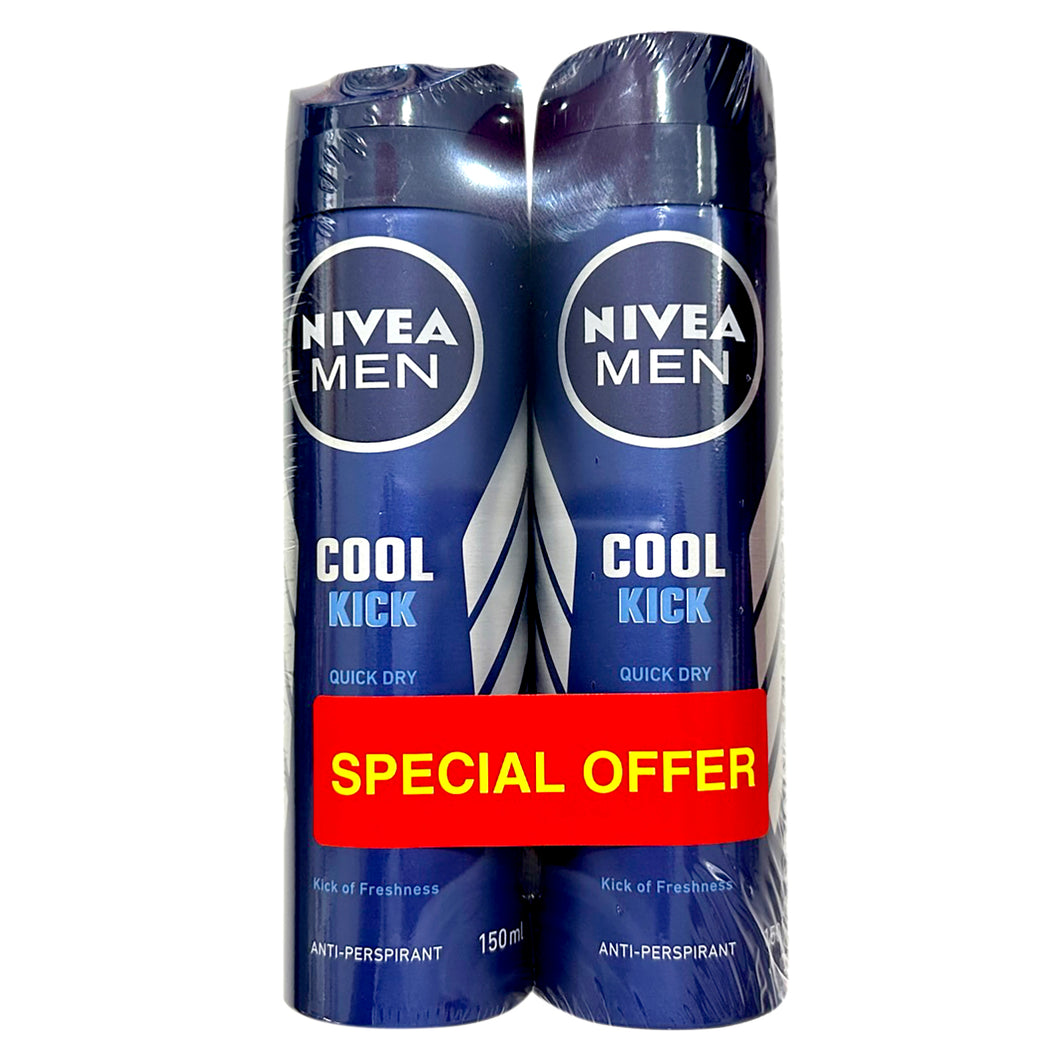 Nivea Men Anti-Perspirant Cool Kick 150ml x 2