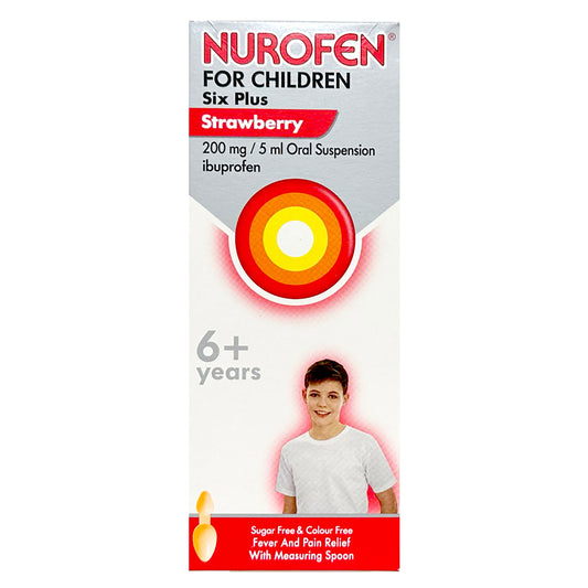 Nurofen for Children Strawberry 6+ 200ml with Spoon