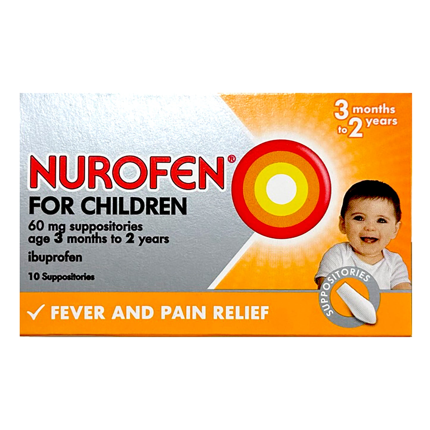 Nurofen for Children Suppositories 3mths+ (10pk)