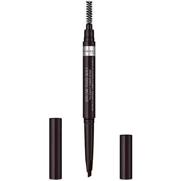 Rimmel Brow This Way Fill & Sculpt Eyebrow Definer 004 Soft Black