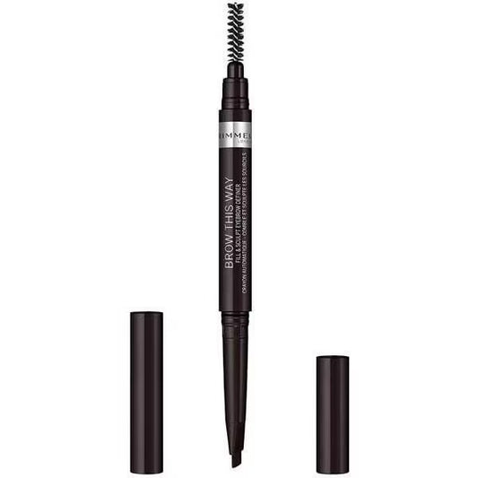 Rimmel Brow This Way Fill & Sculpt Eyebrow Definer 004 Soft Black