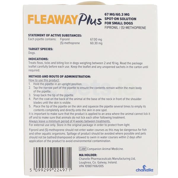 FleawayPlus Spot-on Solution Small Dog
