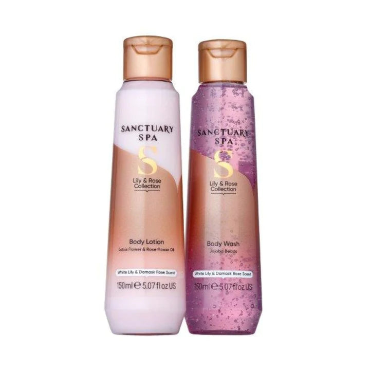 Sanctuary Spa Lily & Rose Lotion and Wash Set