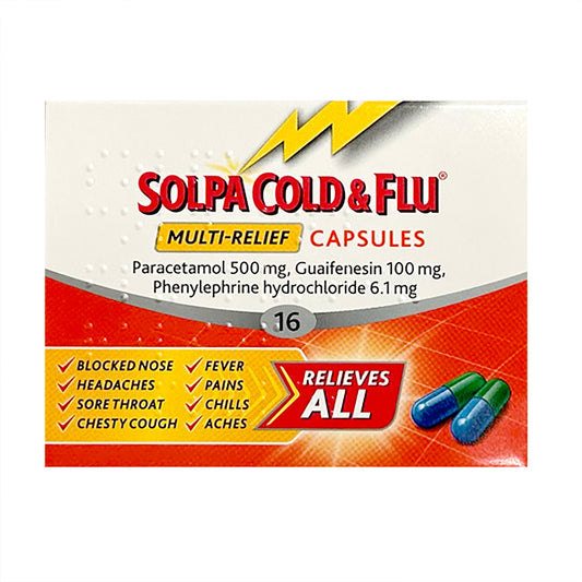 Solpa Cold & Flu Multi Relief Capsules 16
