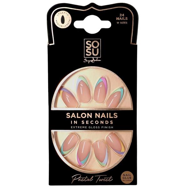 Sosu Salon Nails Pastel Twist 24 Nails