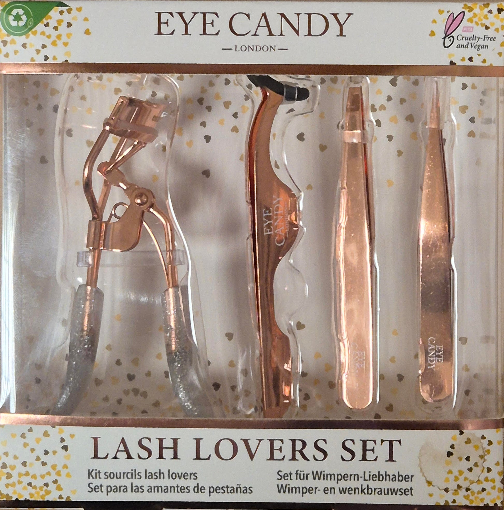 Packaged lash lovers set with 'Eye Candy' branding.