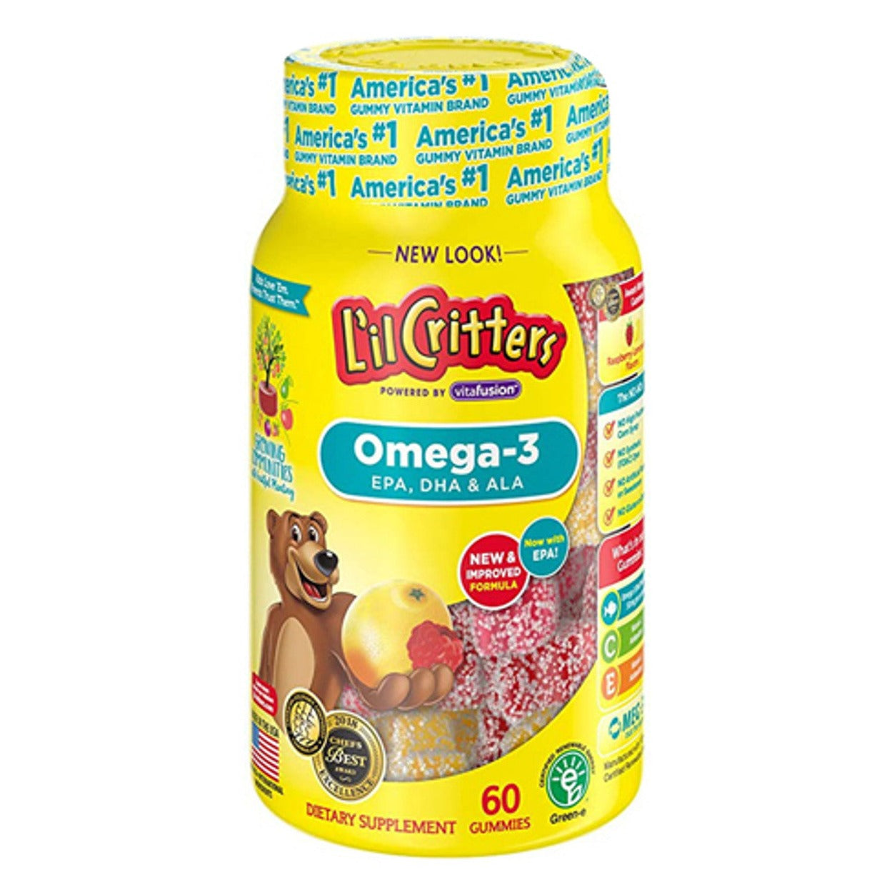 L'il CrittersOmega-3 Gummy Fish 6O's