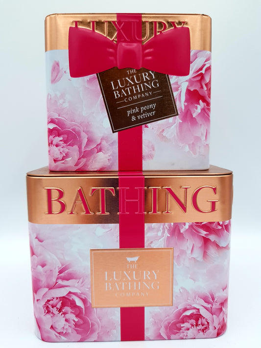 The Luxury Bathing Pink Peony & Vetiver Set