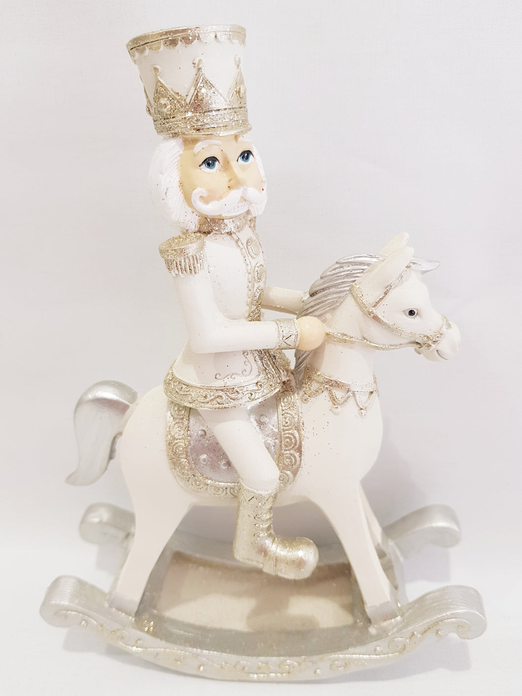 VERANO CHRISTMAS NUTCRACKER ON ROCKING HORSE 18CM PK6 1PCE