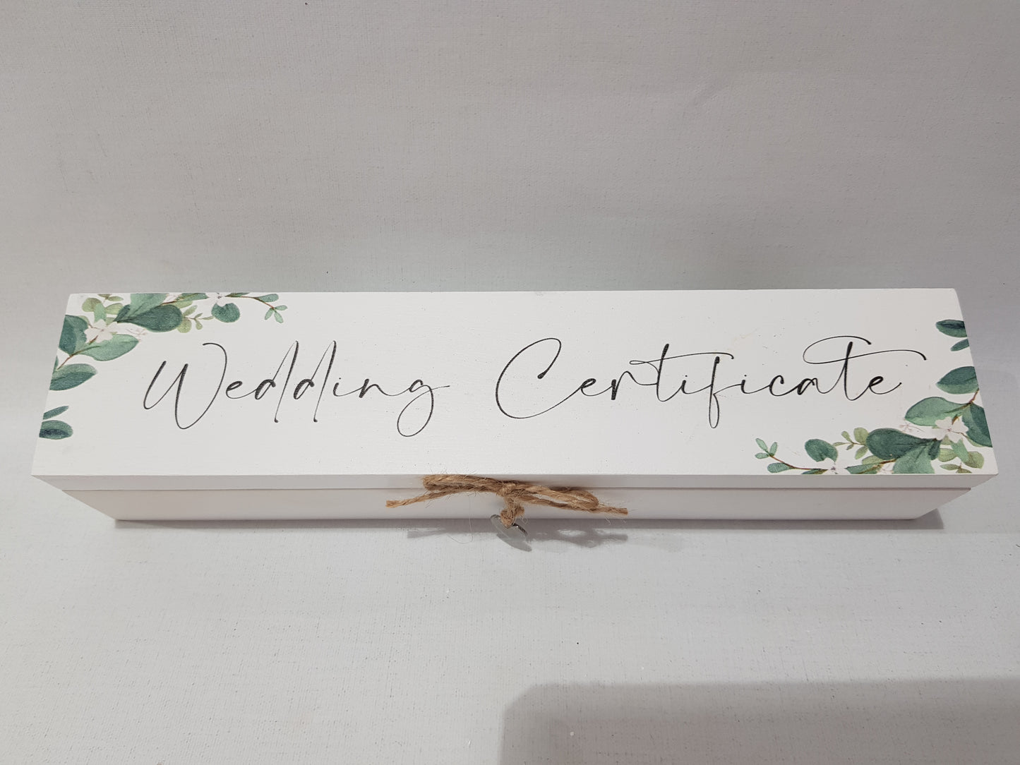 WEDDING CERTIFICATE BOX