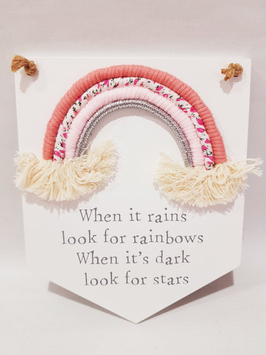 Rainbow Pennant Plaque
