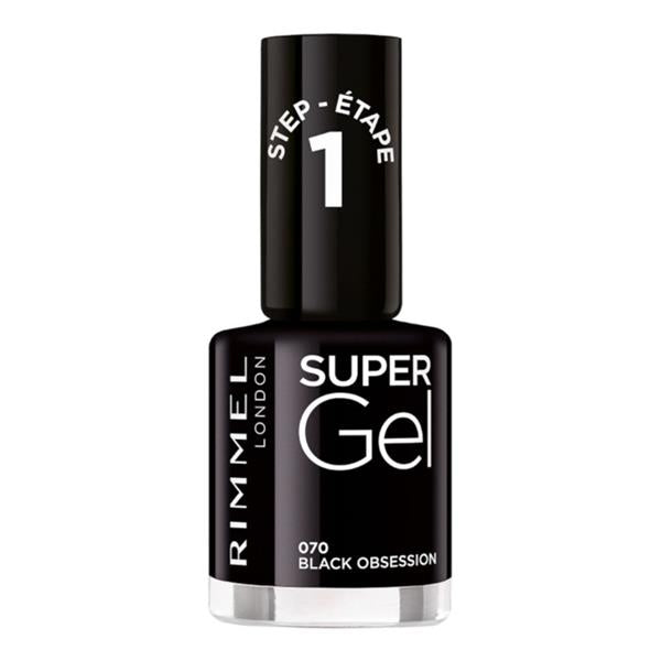 Rimmel super gel Intense Black 070 Nail Polish