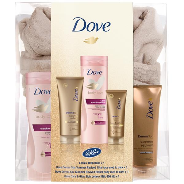 Dove Glow Bathrobe Gift Set Callans Pharmacy