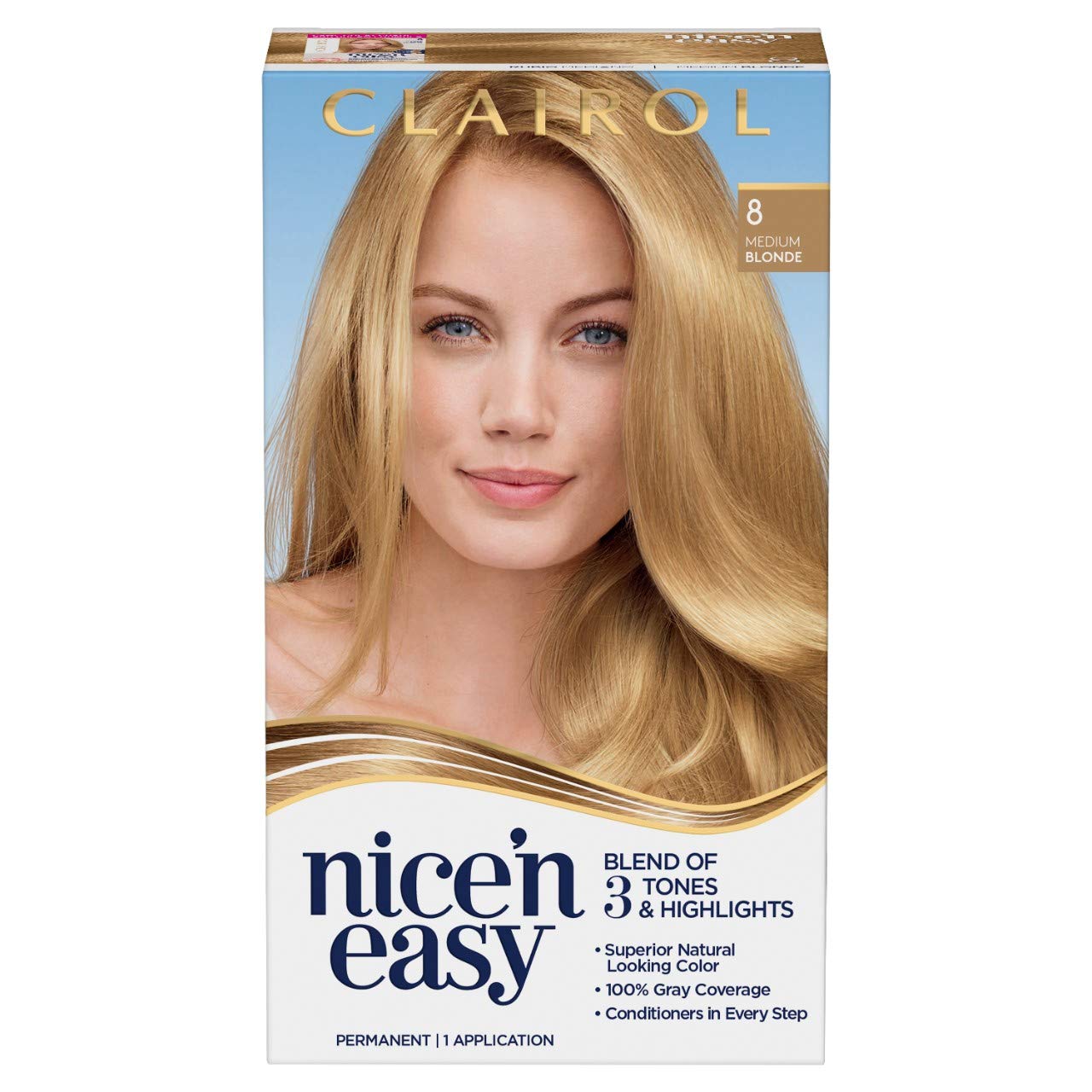 Clairol Nice & Easy Permanent Hair Colour.