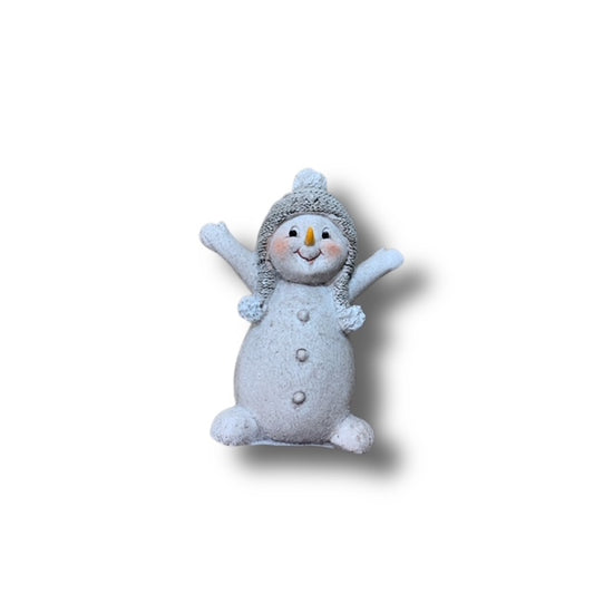 SNOWMEN IN WHITE SHIMMER