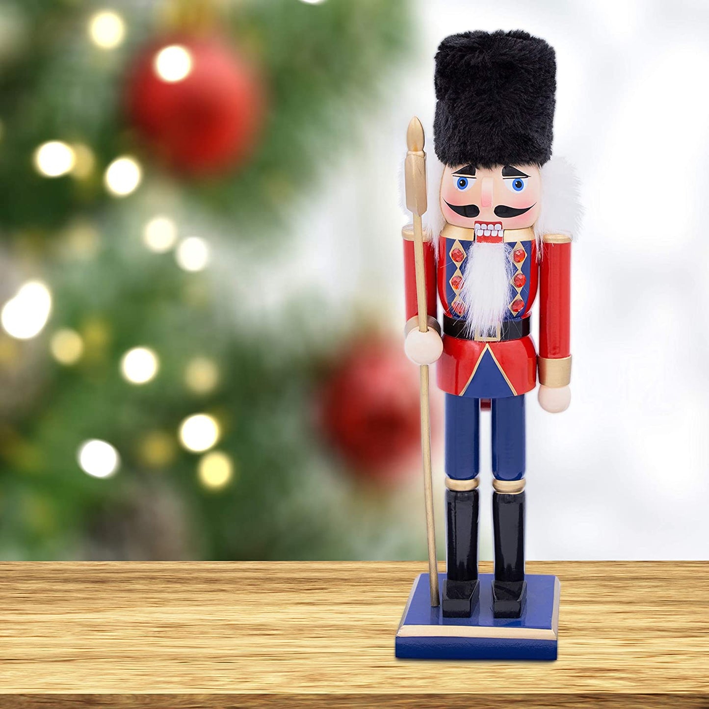 WOODEN 30CM NUTCRACKER