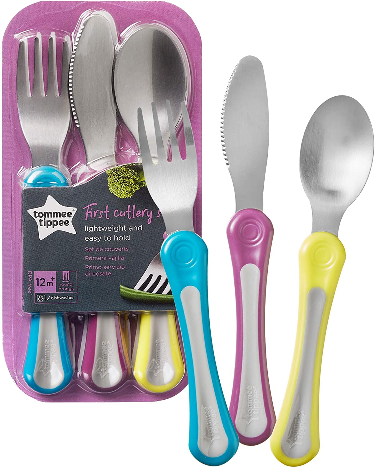 TOMMEE TIPPEE FIRST GROWN UP CUTLERY SET 12M+